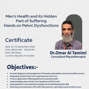 Men's Health and its Hidden Part of Suffering Hands on Pelvic Dysfunctions